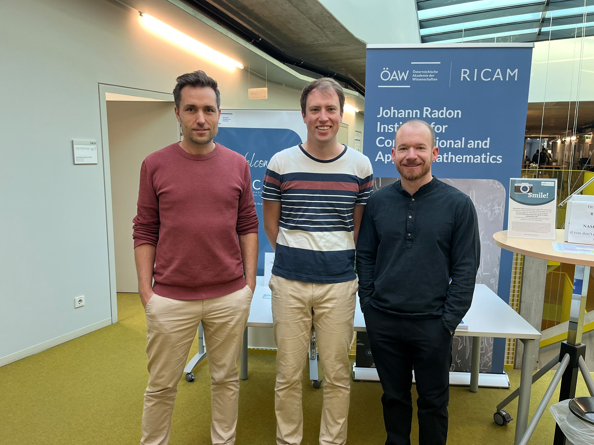 hollerm, hoeflerm and kleikamph at the RICAM workshop on Generative AI