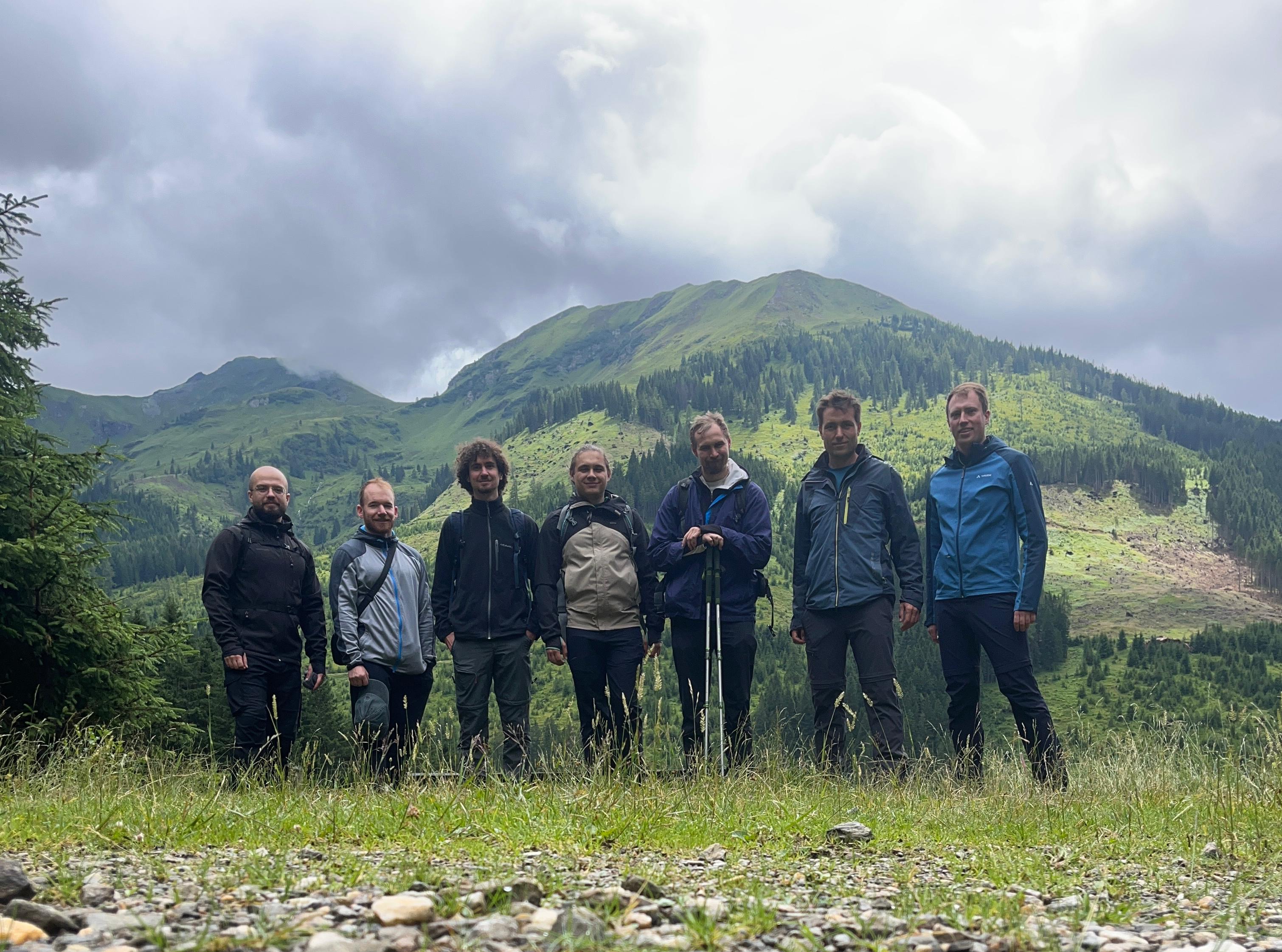Group picture hiking